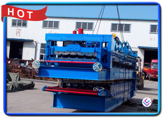 Grubość 0,3-0,8 mm Metalu Rollforming Systems, Wall And Roof Steel Roofing Machine
