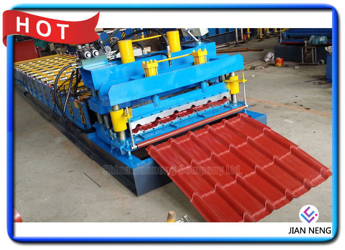 828 Typ Glazed Steel Step Roll Maszyna formująca ze stacją hydrauliczną