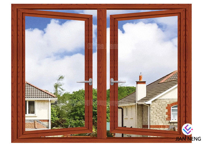 Thermal - Break Aluminium Okna i drzwi 6063 - T5 Double Glaze French Casement Window