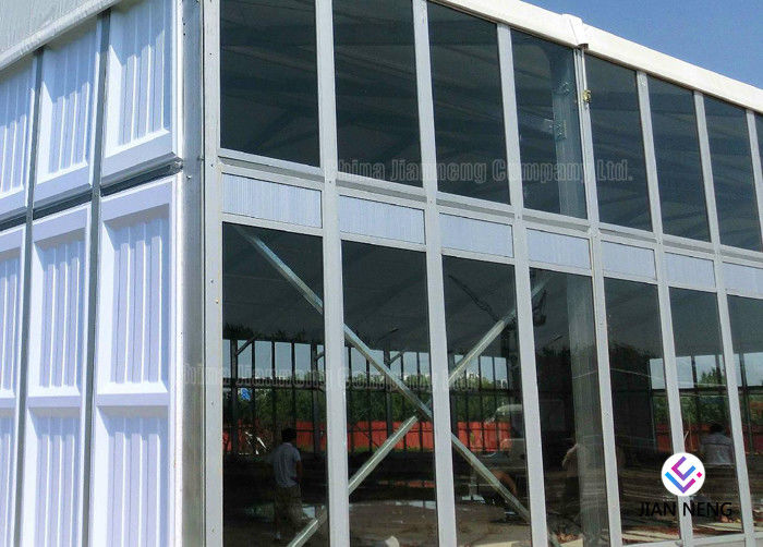 Stabilne aluminiowe okna i drzwi do tymczasowych magazynów na zewnątrz namiotów