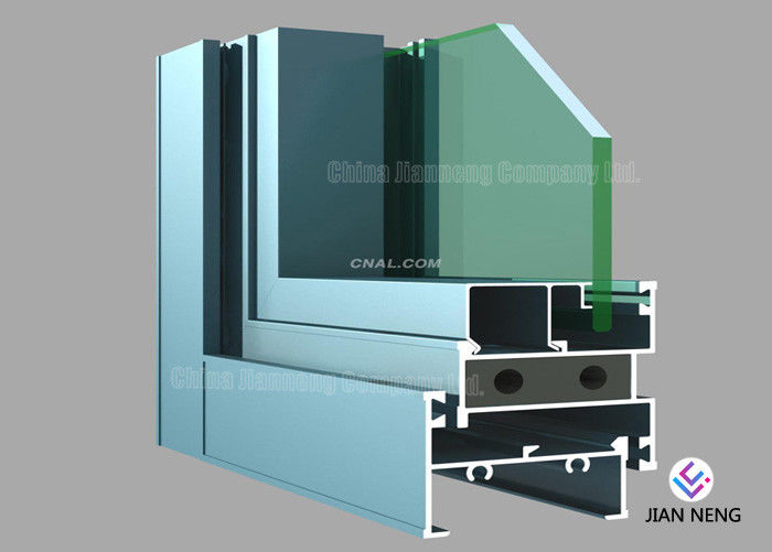 Profile aluminiowe z aluminium serii 6063, profil aluminiowy ze stali węglowej do drzwi skrzydłowych