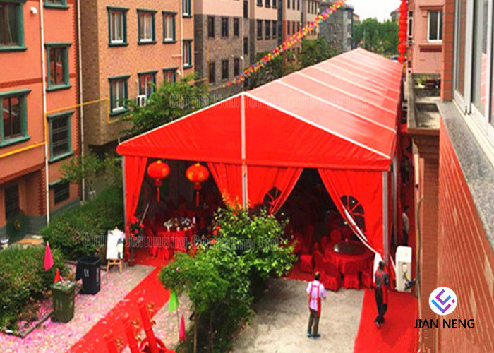 Red Aluminium Truss Roof Systems, Piękny Dj Oświetlenie Truss Systemy kratowe Namiot z klimatyzacją