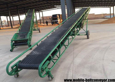 Mobile Portable Grain Loading Container Belt Conveyor For Grain Carbon Steel Frame